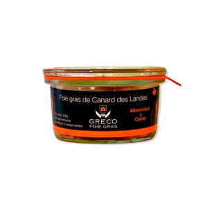 Foie gras mi-cuit con albaricoque y cacao