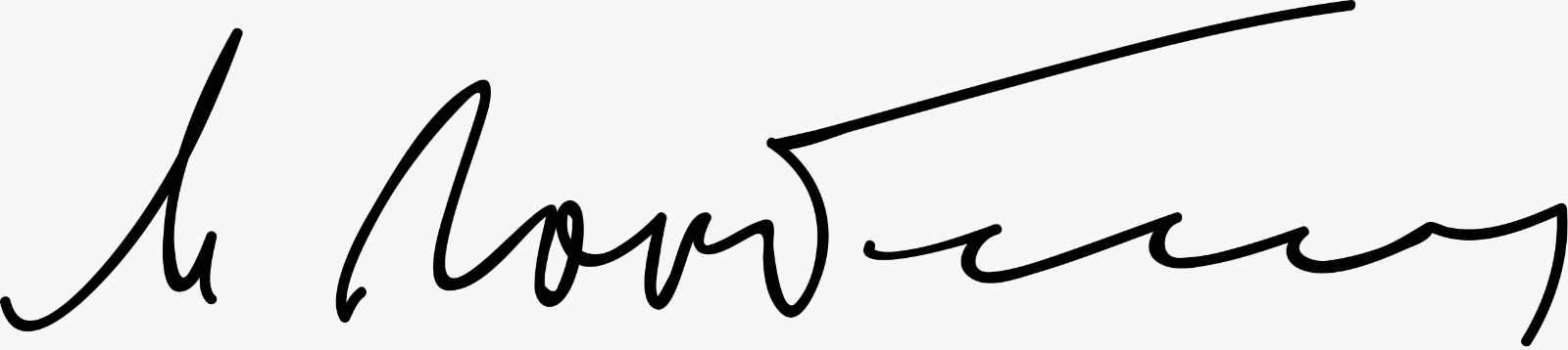 Firma de Mijaíl Gorbachov